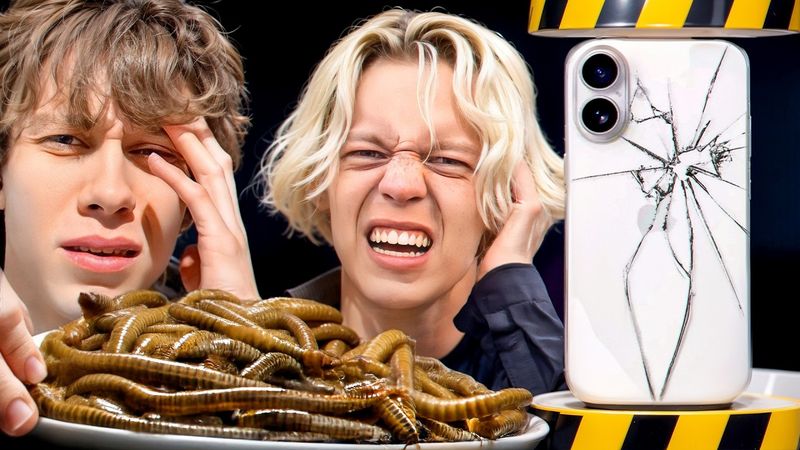 Ломаю Айфоны Друзьям если Они НЕ СЪЕДЯТ ЭТО (ft. Асфальт, Парадевич, Ростик)