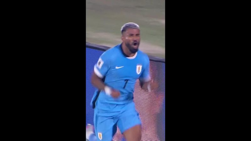 Gol de Aguirre para Uruguay ante Venezuela