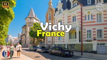 🇫🇷 VICHY France Walking Tour | Elegant Thermal Gem in 4K60fps