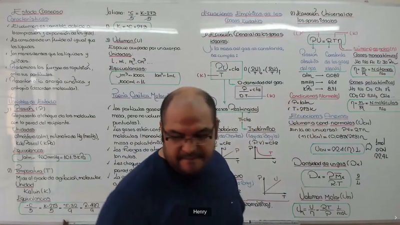 QUÍMICA - Estado gaseoso