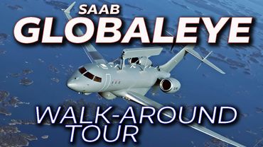 GlobalEye walk-around tour with Saab