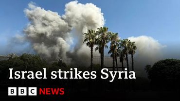 Israel strikes Syria's military HQ in Damascus | BBC News