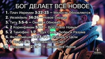 НОВОГОДНИЙ ПЛЕЙЛИСТ — БОГ ДЕЛАЕТ ВСЁ НОВОЕ | Обновление и Новый Старт | Мелодия Слова Божьего