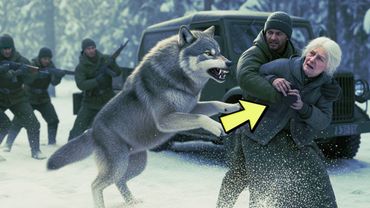 Вооруженные люди напали на старуху в заснеженном лесу, но она была не одна: их ждало нечто дикое.