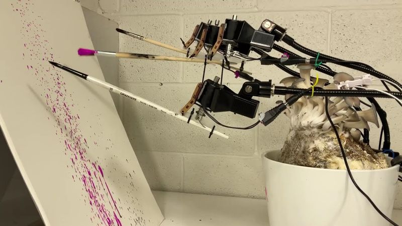 Mushroom Painting a Masterpiece