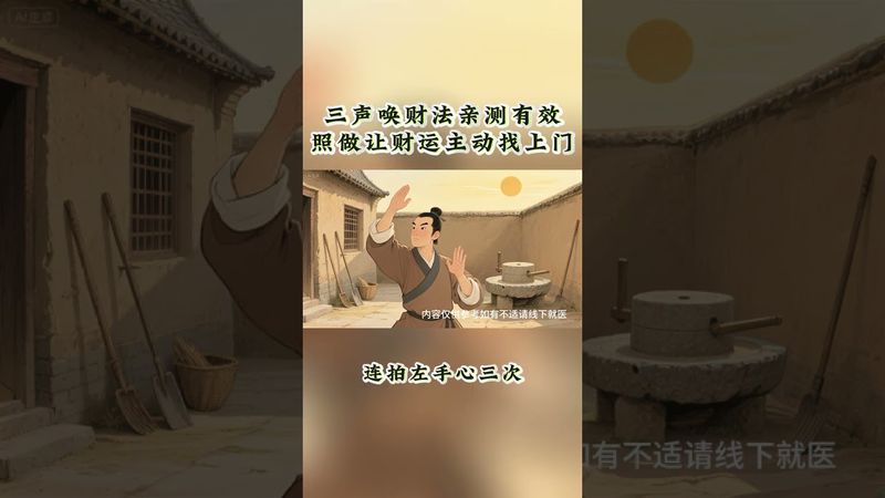 《老祖宗的招財秘訣》別貪心!三聲喊出好財運,一個月就 3 次的招財秘訣,現在知道 還不晚#老祖宗的智慧 #發財 #發財被愛好運常在 #玄學 #運勢 #招財 #來財 #聚財 #興旺發