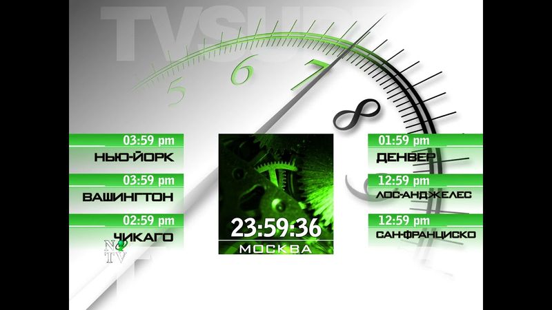 Реконструкция часов телеканала "NTVi" (ныне RTVi) (1998-2001)