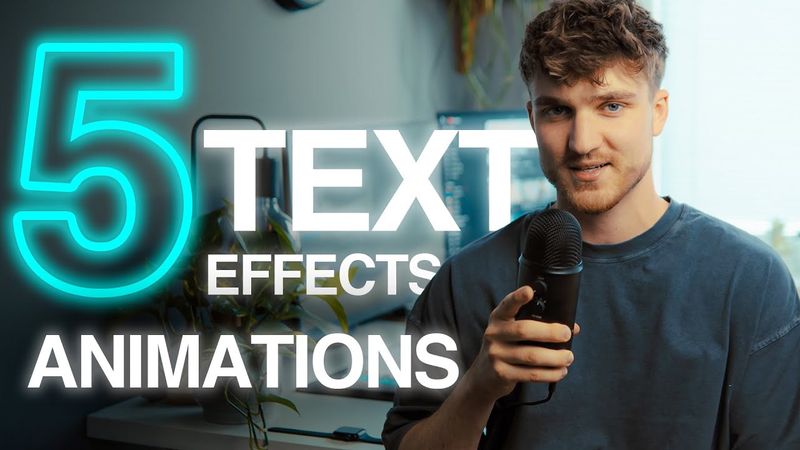 Top 5 Text Animations & Effects in Premiere Pro #2