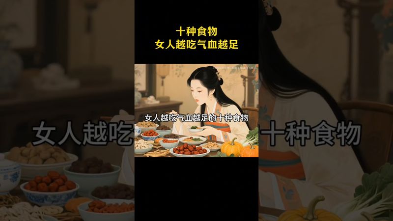 【老子的智慧】 女人必吃的十種補氣血食物，養顏又養生！