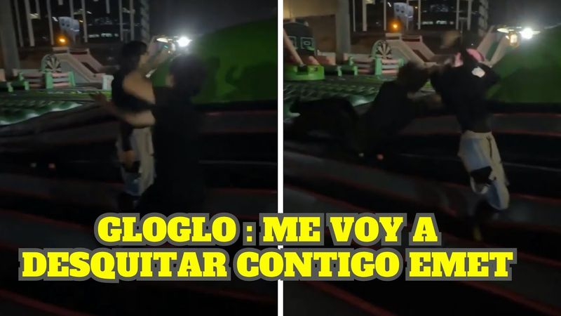 GLOGLO LE HACE UNA LLAVE A EMETSUKI