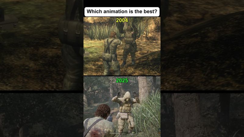 these 2 animation are 21 years apart #mgs3 #mgsdelta