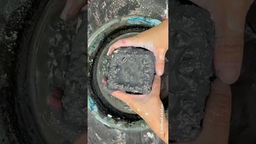 Nothing but messy gray paste crushing