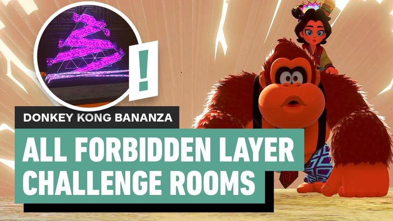 Donkey Kong Bananza: All Forbidden Layer Challenge Rooms | Locations and Solutions