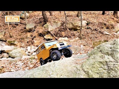 [4K]RC Car RC4WD Gelande II FJ40 Cruiser Forest Trail Ride 3