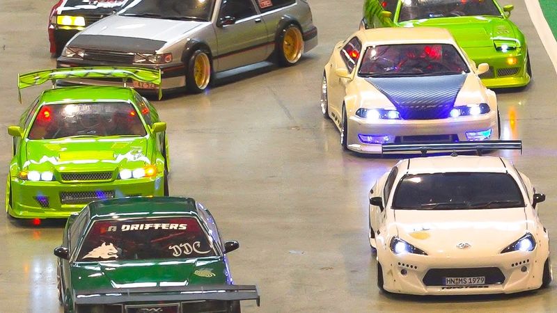 AMAZING RC DRIFT CAR RACE MODELS IN ACTION / Modell Süd Stuttgart 2016