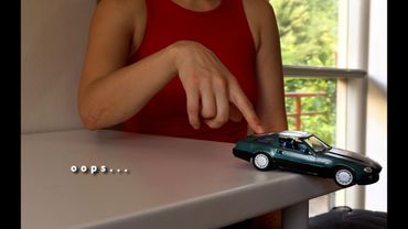 I pushed this car off the table then crushed it #ASMR #Crushing #Experiment #Satisfying #ToyCarCrush