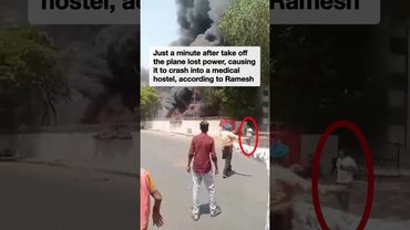 Incredible new video shows Air India crash survivor walking away from the inferno