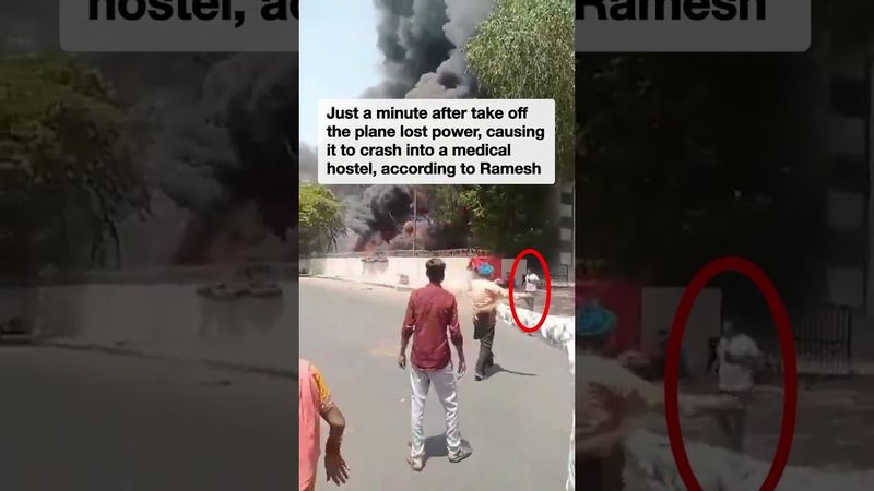 Incredible new video shows Air India crash survivor walking away from the inferno
