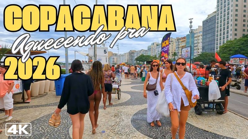 Crowded Copacabana, Getting Ready for 2026 🌊 | The Biggest New Year's Eve Party in Brazil