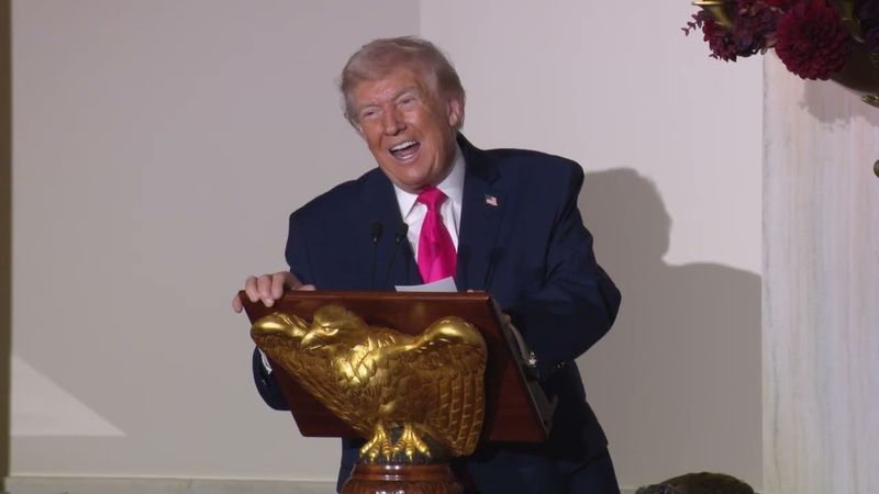 President Trump Delivers Remarks at a Christmas Reception