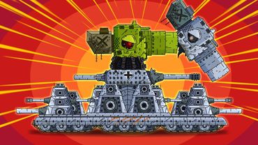 I SITT INSIDE THE MONSTER AND CONTROL IT! - Cartoons about tanks