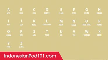 Learn ALL Indonesian Alphabet in 2 Minutes - How to Read and Write Indonesian