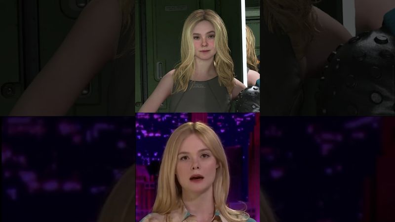 Elle Fanning’s In-Game Reactions vs Real Life 😍#deathstranding2
