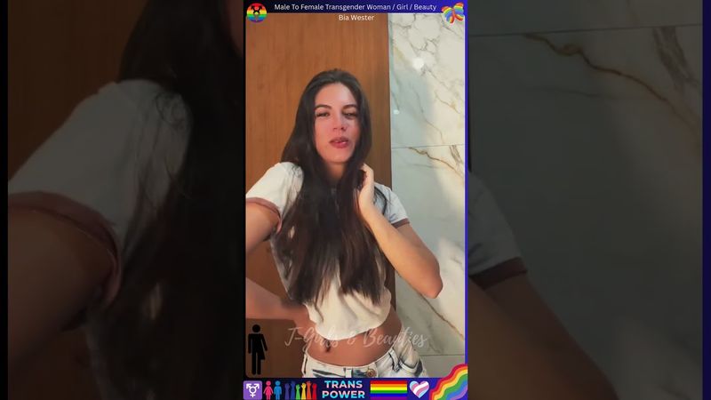 Male to Female Transgender Woman - Bia Wester #viralvideo #shortvideo #transgender #mtf #shorts