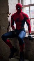 Not your average Spider-Man… He doesn’t swing into action—he sits and...