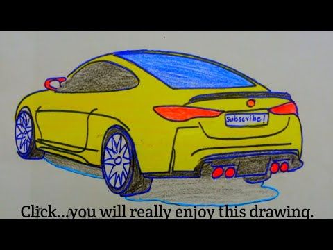 How to draw a toyota corolla car || easy car drawing step by step