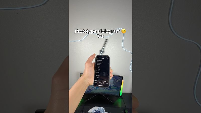 Prototype Hologram vs…. 🤯 #led #hologram #ledlights #shorts