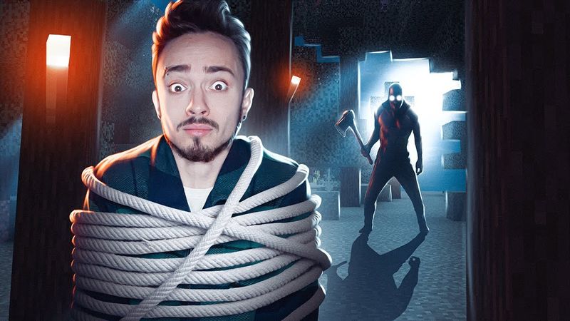 ВПЕРВЫЕ ПОПАЛСЯ В ЛОВУШКУ МАНЬЯКА В МАЙНКРАФТ!