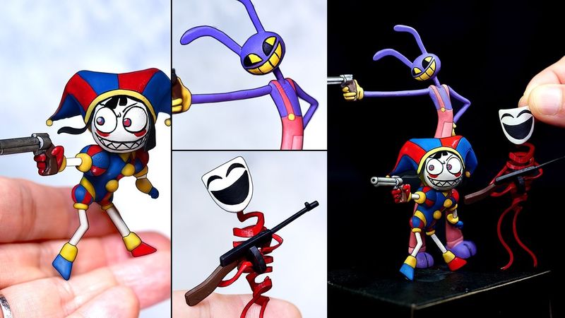 Making THE AMAZING DIGITAL CIRCUS - They All Get Guns Ep 6 Sculptures Timelapse