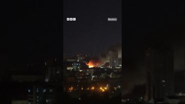 Бій над Києвом. Нічна атака Росії потрапила в об'єктив камери #shorts #атака #ппо #обстріл #війна