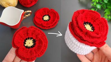 3 İN 1🌺 Get Ready to WOW with These Colorful Flower Coasters for Coffee Cups 🌺Motif,Coaster,Flower.