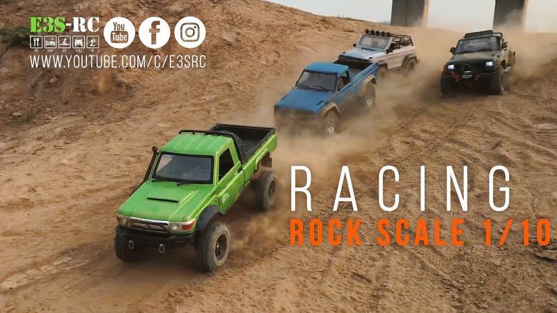 E3S-RC/ Rock Scale 1/10 Race Land Cruiser 70 -TRX4 vs Jeep Comanche-SCX10/ HORC Team