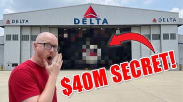 I Went Inside Delta's SECRET Hangar (And Pulled a Boeing 757 by HAND!)