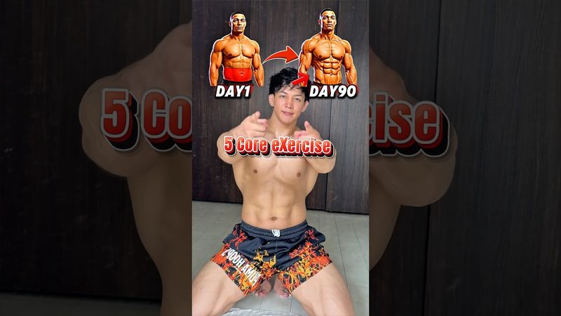 5 Core exercise‼️#core #coreworkout #abs #absworkout