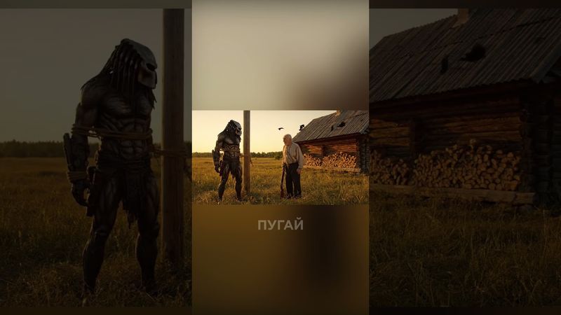 Если бы Хищник приземлился в России #ai #veo3 #humor #comedy #funny