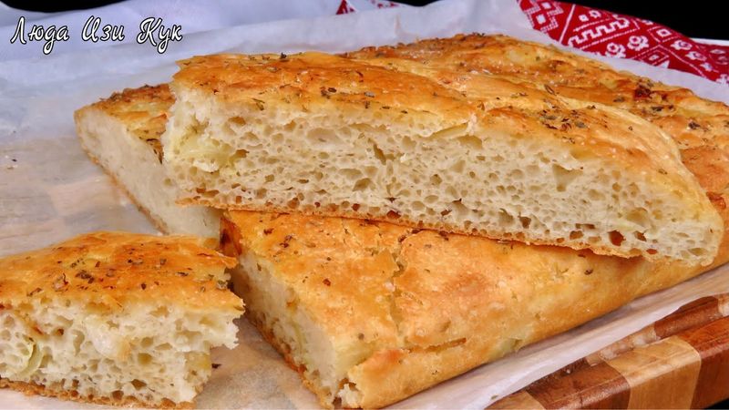 Schnelles Rezept✨Wie backt man Focaccia? Kein Kneten, perfekte Kruste. Mittagessen, Abendessen...
