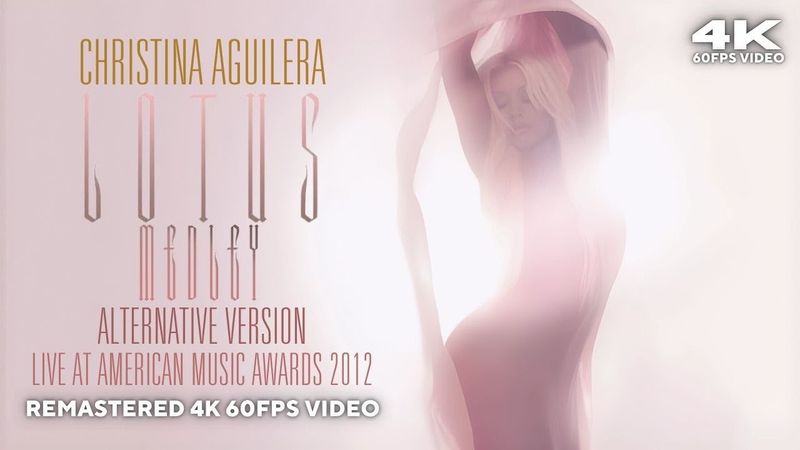 [4K] Christina Aguilera - Lotus Medley (Live at American Music Awards 2012) [Alternative Version]