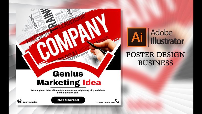 Design a  Social Media Poster in Adobe Illustrator