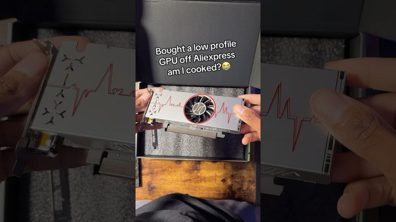 The ASL RTX 3050 Low Profile GPU - I swear it’s for a good cause. #pc #tech #nvidia #pcgaming