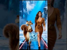 Frozen Icons Unleashed ❄️🦣 The Ice Age Runway Erupts #iceage #catwalk
