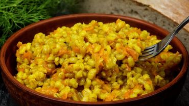 Никакого мяса не надо. Вкусная перловая каша в сковороде