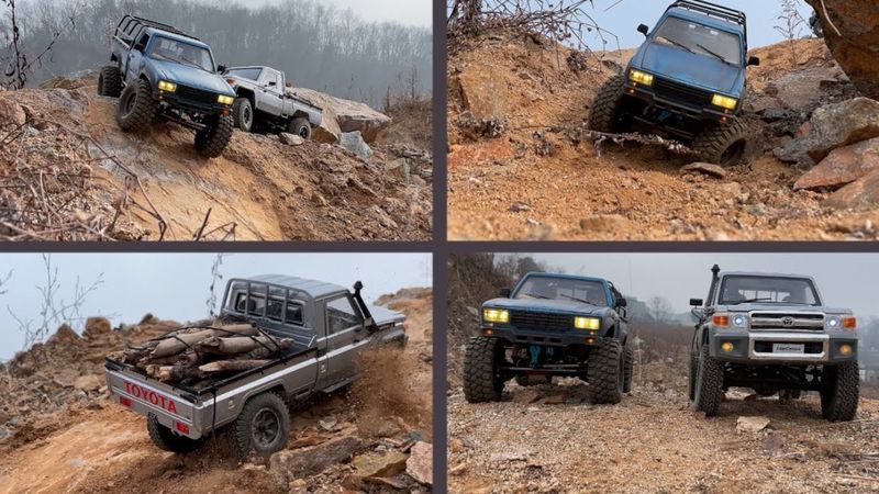 1/10 Scale RC CROSS RC SP4 & RC4WD(TF2) TOYOTA LAND CRUISER 70|LC70| Off-Road Trail 4X4 RC Car