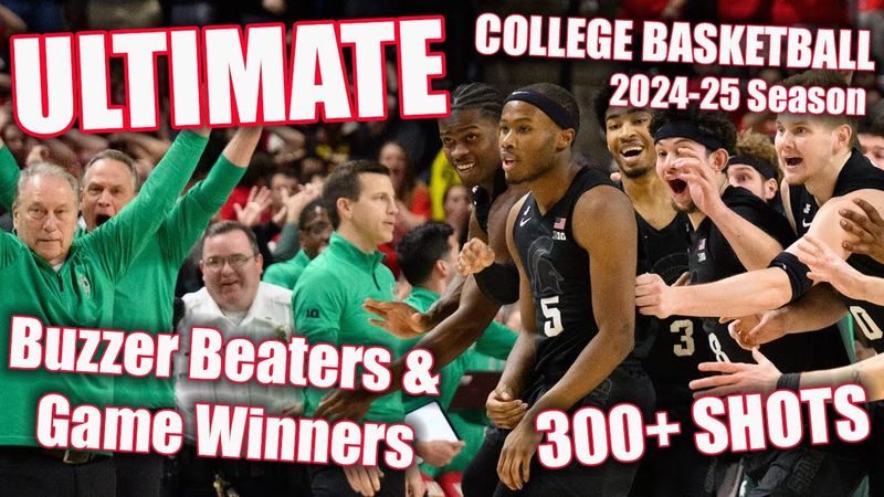 ULTIMATE 2025 College Basketball Buzzer Beater & Game Winners Compilation!! MARCH MADNESS Hype Up!!