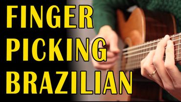 One Note Samba Guitar lesson - fingerpicking TABS and Chords - Great first Bossa Nova fingerstyle!