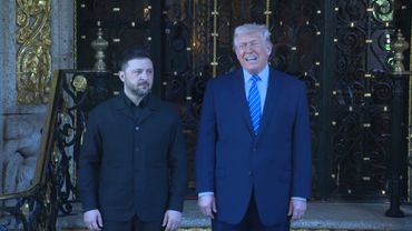 President Trump Greets the President of Ukraine at Mar-a-Lago
