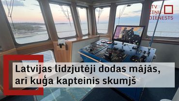 Par Latvijas hokeja izlasi fano arī prāmja kapteinis un daudzi citi apkalpes locekļi